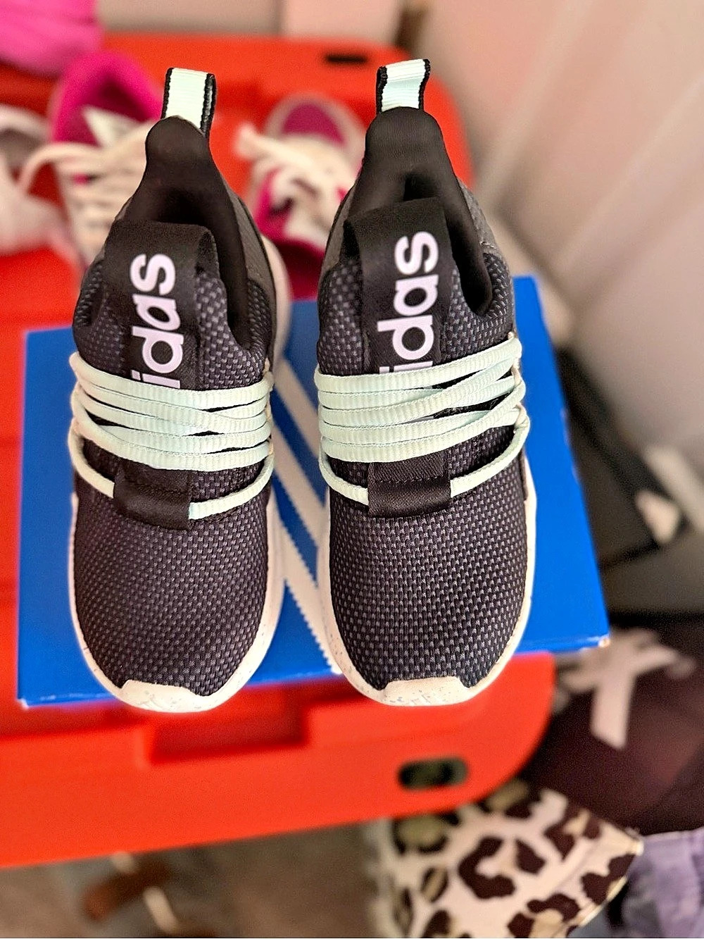 adidas Lite Racer Adapt Black & White Sneakers